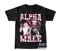 Alpha male shirt, Funny graphic tee, Wolf alpha male shirt, Pink graphic tee, Funny unisex t-shirt, Wolf graphic tee, Offensi...