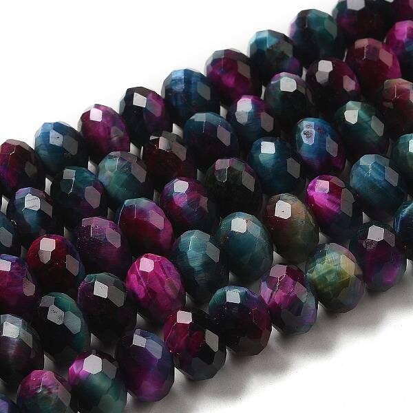 Natural Rainbow Tiger Eye Beads Strands