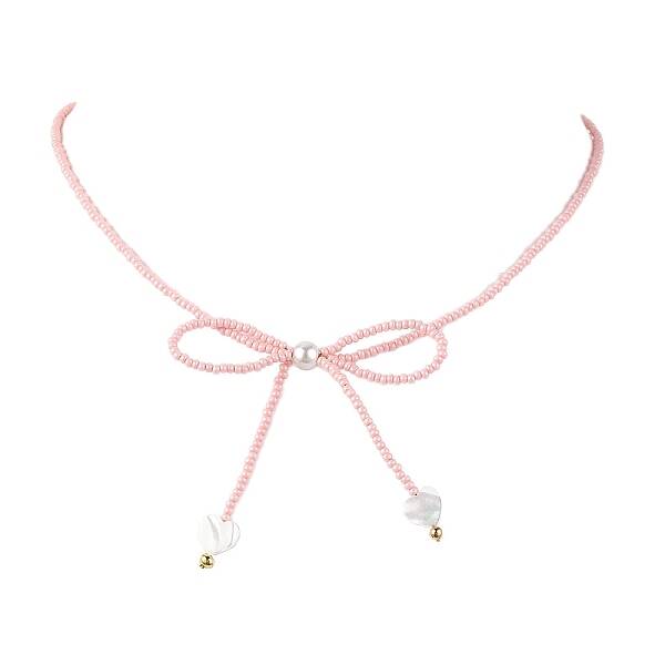 Glass Seed Pendant Necklaces for Women