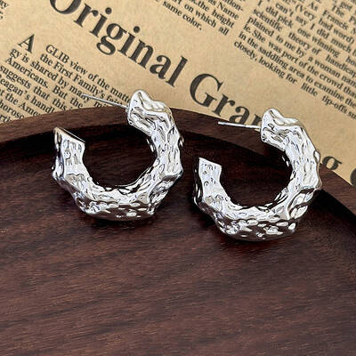 CCB Plastic Irregular Geometric Statement Stud Earrings
