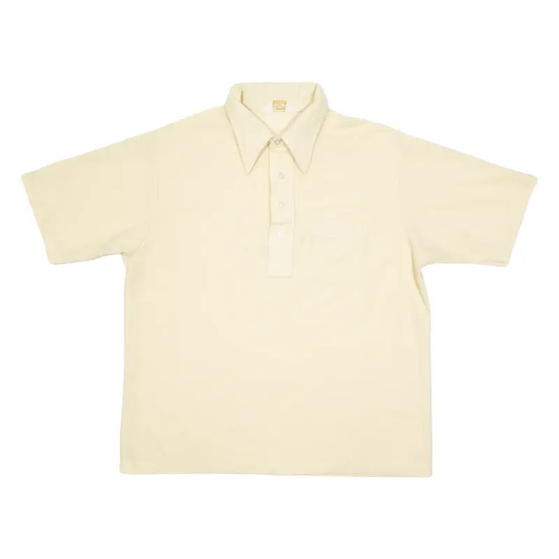 NORRIS Mens Polo Shirt Yellow 90s 2XL