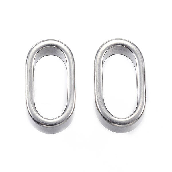 Tarnish Resistant 304 Stainless Steel Slider Charms