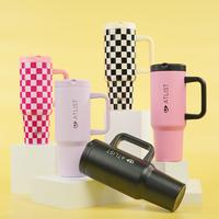 【Best Gift】ATLIST 40oz Stainless leak-proof Tumbler Cups, Dust-proof foldable straw&Drinking spout&Handle, Keeps Cold For...