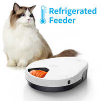 UBPet F10 Refrigerated Automatic Cat Feeder Wet Food, Wired Auto Cat Dog Food Dispenser for Dry & Wet Food, 5 Meal Timed All-...