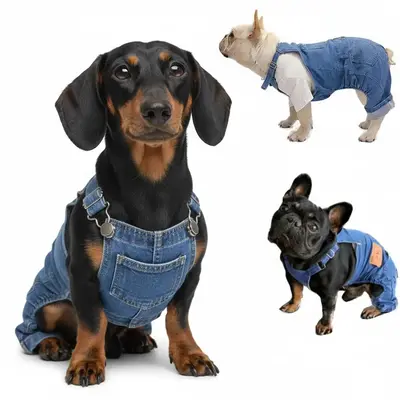new style breathable pet overalls,Comfortable and cute dog jumpsuits, Pet clothing for dachshunds and French bulldogs, Hallow...