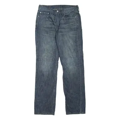 LEVI'S 514 Jeans Mens Blue Slim Straight Stone Wash W31 L32