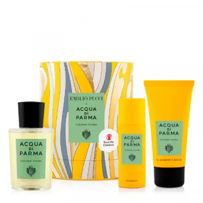 Set Acqua di Parma: Colonia Futura Eau De Cologne 100 ml + Colonia Futura Shampoo & Shower Gel 2-In-1 75 ml + Colonia Futura ...
