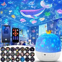 21 Sets of Films Projector Night Light for Kids, Star Projector for Bedroom, Ceiling, Kids Night Light with 360° Rotation Di...