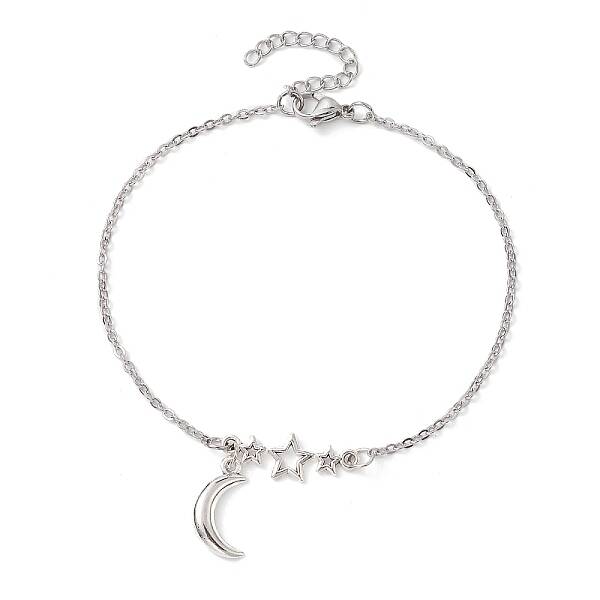 304 Stainless Steel Cable Chain Anklets