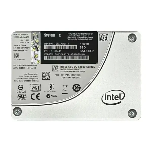 IBM 01KR448 | 1.92TB Triple-Level Cell SATA 6Gb/s Hot-Swappable 2.5-Inch Solid State Drive