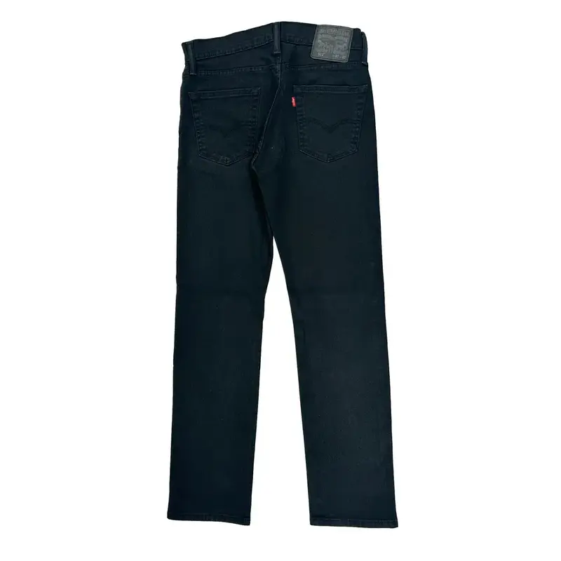 513 Levis Jeans - 30W 31L Black Cotton Blend