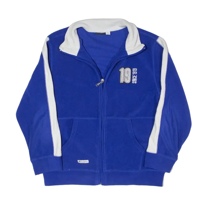 CHAMPION Track Fleece Jacket Blue Boys 11-12 Years