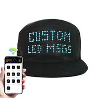 MasterAkoh Customizable LED Hat Baseball Cap with Bluetooth-16x32 Bright Display Your Message in Full Color Perfect for Parti...