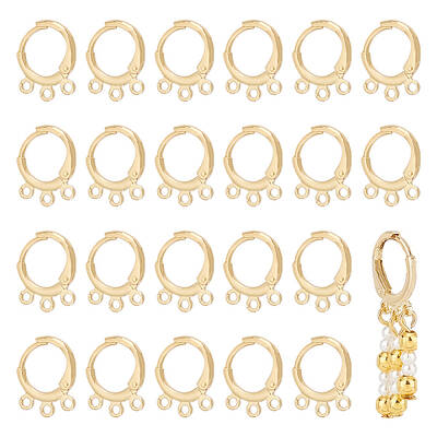 12pairs Brass Leverback Earring Findings