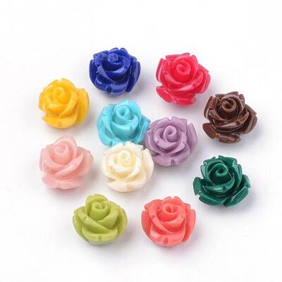 Dyed Synthetic Coral Beads