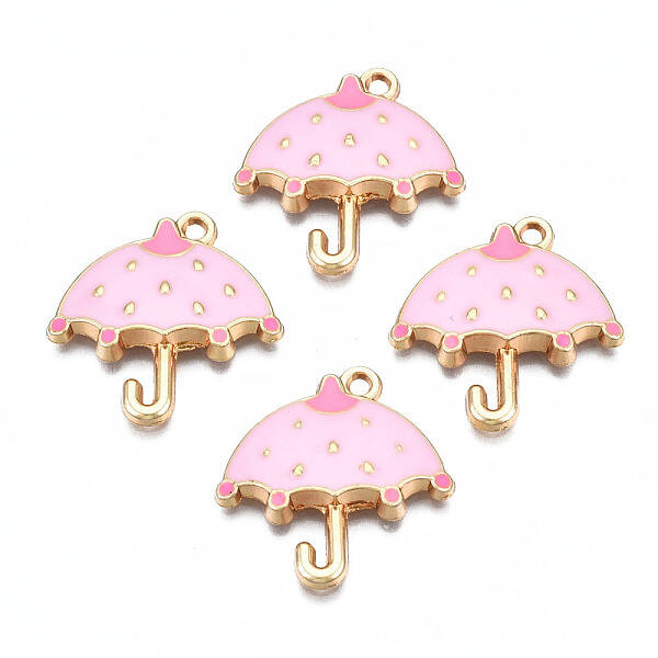 Rack Plating Alloy Enamel Pendants