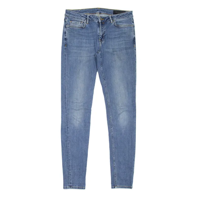 ALL SAINTS Mast Womens Jeans Blue Slim Skinny Stone Wash W28 L30