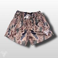 Goat Strength Bottomland Camo Shorts - 5 Inch Inseam, Breathable Elastic Workout Gym Shorts - Zipper Pockets outfits workoutf...