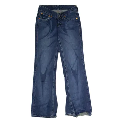 LEVI'S 927 Superlow Womens Jeans Blue Regular Flared Stone Wash W28 L31