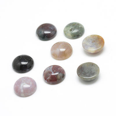 Natural Indian Agate Gemstone Cabochons