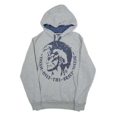 DIESEL Mens Grey Hoodie M