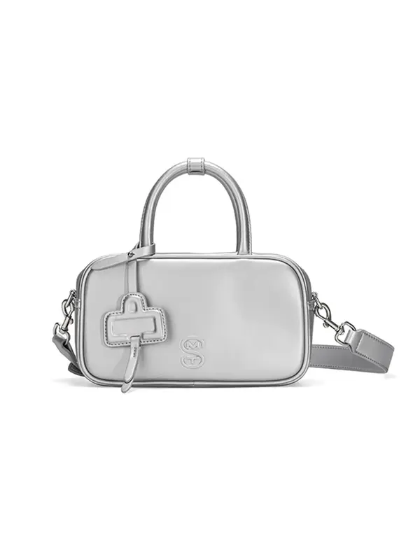 Smting Leather Small Hobo Bag with Top Handle