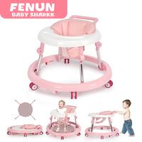 Baby Walker Foldable with 9 Adjustable Heights, Baby Walkers and Activity Center for Boys Girls Babies 7-18 Months, Baby Walk...
