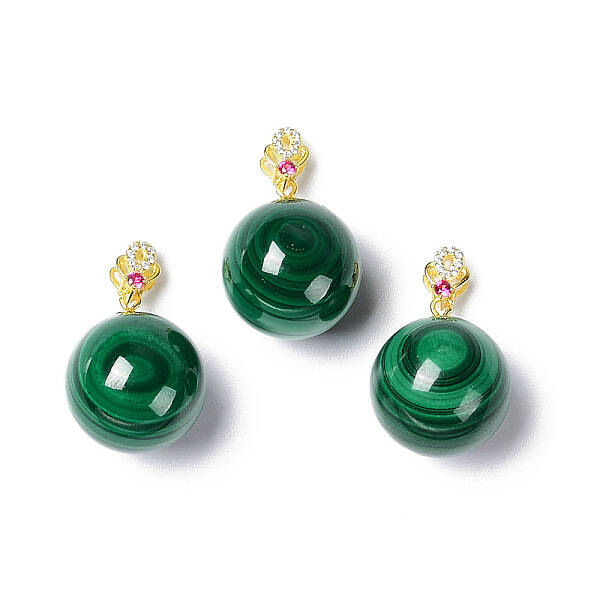 Natural Malachite Pendants