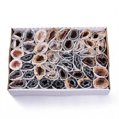 Natural Geode Agate Druzy Agate Display Decorations