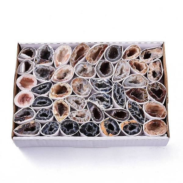 Natural Geode Agate Druzy Agate Display Decorations