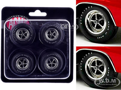 Super Sport Wheel and Tire Set of 4 pieces from 1970 Chevrolet Chevelle SS for 1/18 Scale Models by ACME