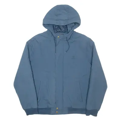 ELEMENT Mens Jacket Blue Hooded L