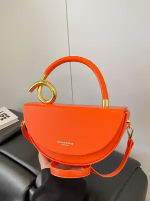 Women's Fashionable Handbag, Casual Versatile High-quality Daily Commuting Bag, Retro Trendy Shoulder Bag for Work, School, T...