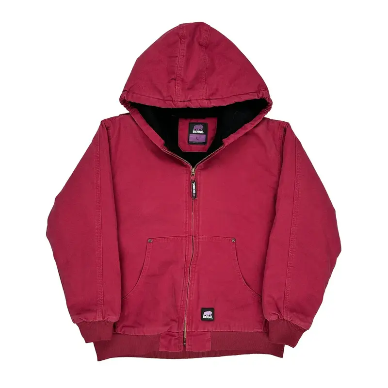 Age 14-16 Berne Jacket - Large Pink Cotton