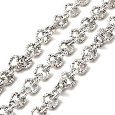 Tarnish Resistant 304 Stainless Steel Textured Cable Chains