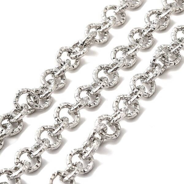 Tarnish Resistant 304 Stainless Steel Textured Cable Chains