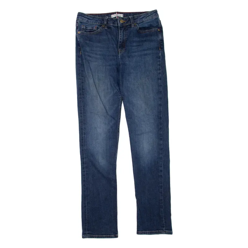 TOMMY HILFIGER Womens Jeans Blue Regular Straight W28 L30