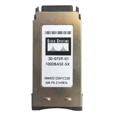 30-0759-01-2 Cisco 1Gb/s 1000Base-SX Multi-Mode Fibre 850nm 550m Duplex SC Connector GBIC Transceiver Module