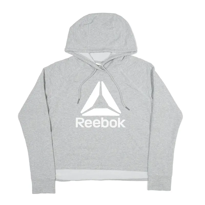 REEBOK Hoodie Grey Pullover Womens M