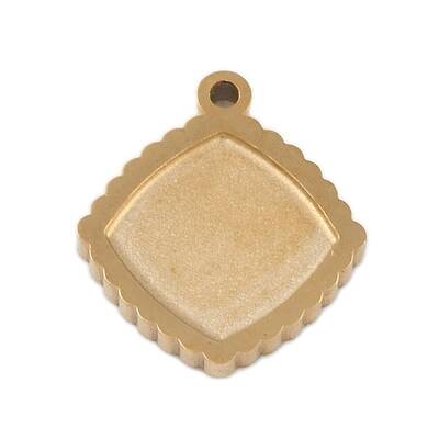 Ion Plating(IP) 304 Stainless Steel Pendant Cabochon Settings