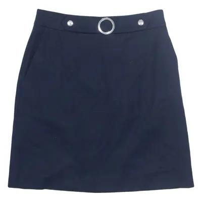 BOSS HUGO BOSS Ranisi Womens Straight Skirt Blue Short Wool UK 10
