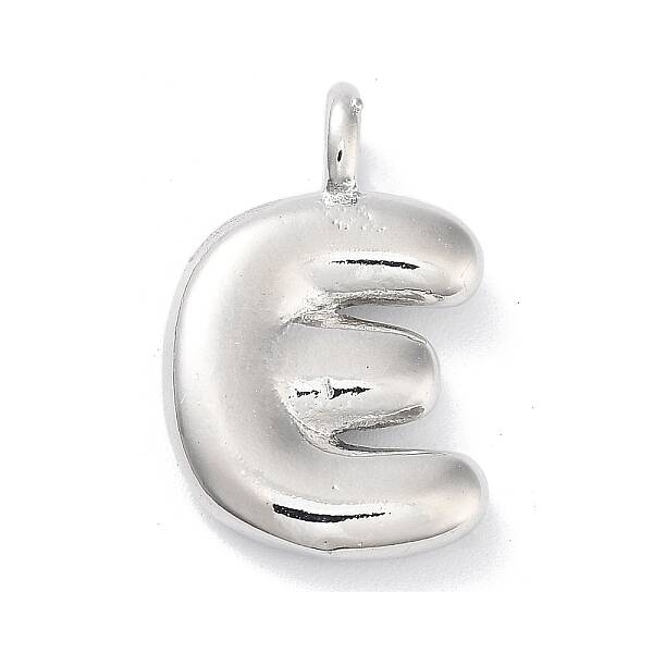 Rack Plating Brass Balloon Letter Pendants