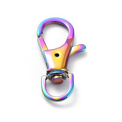 Ion Plating(IP) 304 Stainless Steel Swivel Lobster Claw Clasps