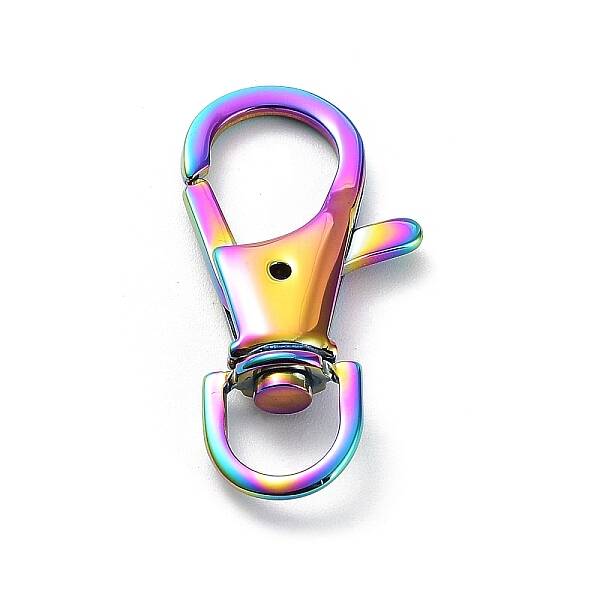 Ion Plating(IP) 304 Stainless Steel Swivel Lobster Claw Clasps