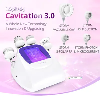 CaVstorm 40K Cavitation 3.0 Vacuum RF Body Sculpting Skin Tightening Machine for Spa Salon Studio Home Use | SD-23S6