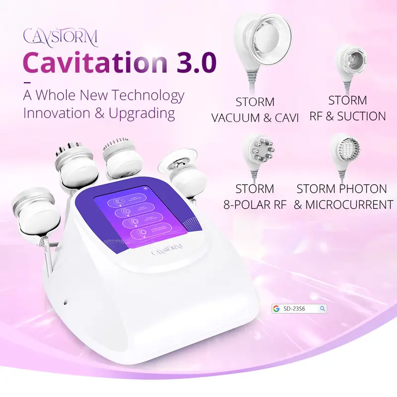CaVstorm 40K Cavitation 3.0 Vacuum RF Body Sculpting Skin Tightening Machine for Spa Salon Studio Home Use | SD-23S6