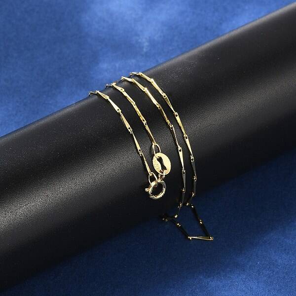 925 Sterling Silver Twisted Bar Link Chain Necklaces