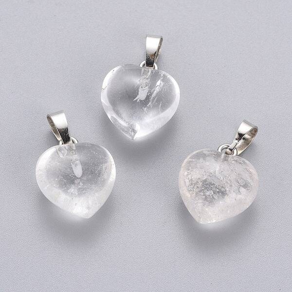 Natural Quartz Crystal Pendants