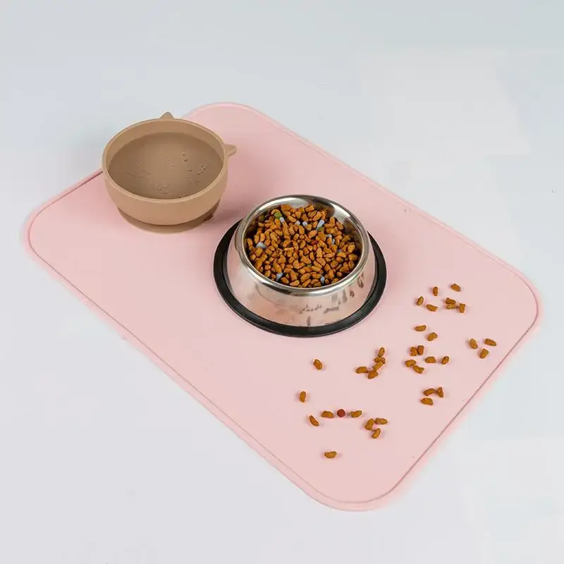 Silicone Pet Feeding Mat, Non-slip Pet Drinking Mat, Pet Feeding Supplies for Dogs & Cats, Daily Drinking Mat, Dog & Cat Acce...