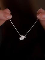 Heart Shaped Pendant Necklace for Women, Trendy Charm Necklaces, Fashion Jewelry for Party, Daily Clothing Decor, Trendy All-...